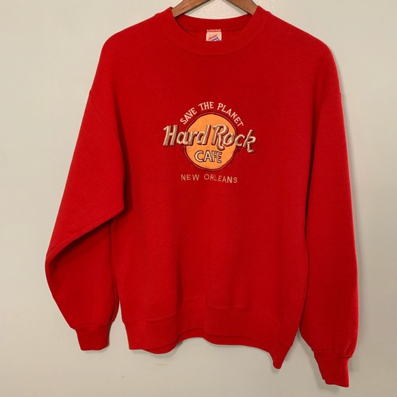 Jerzees Other - Vintage Hard Rock Cafe Sweater New Orleans - L